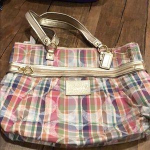 Vintage plaid coach NWT purse